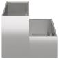 Preview: Gartenpflanzer 2-Tier 100x60x45 cm Edelstahl