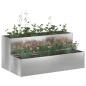 Preview: Gartenpflanzer 2-stufig 100x60x45 cm verzinkt