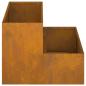 Preview: Gartenpflanzer 2-stufig 100x60x45 cm Wetterstahl