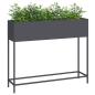 Preview: Erhöhter Gartenplanter 100x26x82 cm Anthrazit Stahl