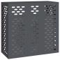 Preview: Klimaanlagenabdeckung in Anthrazit 110x50x105 cm aus Stahl