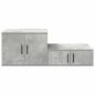 Preview: Stauraum-Schrank Beton Grau 127x41x40 cm Ingenieurholz