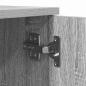 Preview: Aufbewahrungsschrank Grau Sonoma 127x41x40 cm Ingenieurholz