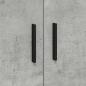 Preview: Aufbewahrungsschrank Beton Grau 118x41x40 cm Engineered Wood