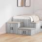 Preview: ARDEBO.de - Aufbewahrungsschrank Grau Sonoma 118x41x40 cm Holzwerkstoff