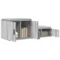 Preview: Aufbewahrungsschrank Grau Sonoma 118x41x40 cm Holzwerkstoff