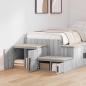 Preview: Aufbewahrungsschrank Grau Sonoma 118x41x40 cm Holzwerkstoff