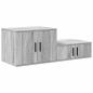 Preview: Aufbewahrungsschrank Grau Sonoma 118x41x40 cm Holzwerkstoff