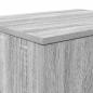 Preview: Aufbewahrungsschrank Grau Sonoma 118x41x40 cm Holzwerkstoff