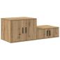 Preview: Aufbewahrungsschrank Artisan Eiche 118x41x40 cm Holzwerkstoff