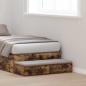 Preview: ARDEBO.de - Bett-Schubladen Rauch-Eiche 100x36,5x16,5 cm aus Holzwerkstoff