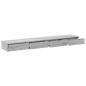 Preview: Bett-Schubladen Grau Sonoma 200x36,5x16,5 cm Holzwerkstoff