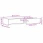 Preview: Bett-Schubladen Schwarz 80x36,5x16,5 cm Holzwerkstoff