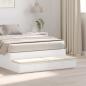 Preview: ARDEBO.de - Bett-Schubladen Weiß 120x36,5x16,5 cm Spanplatte