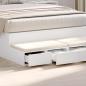 Preview: Bett-Schubladen Weiß 120x36,5x16,5 cm Spanplatte