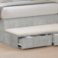 Preview: Nachttisch Beton Grau 75x36,5x16,5 cm Ingenieurholz