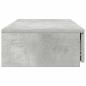 Preview: Nachttisch Beton Grau 75x36,5x16,5 cm Ingenieurholz