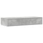 Preview: Nachttisch Beton Grau 75x36,5x16,5 cm Ingenieurholz