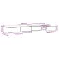 Preview: Bettkommoden Sonoma Eiche 160x36,5x16,5 cm Holzwerkstoff