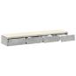 Preview: Nachttische Beton grau Holzwerkstoff 160 x 36,5 x 16,5 cm