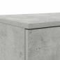Preview: Nachttische Beton grau Holzwerkstoff 160 x 36,5 x 16,5 cm