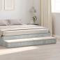 Preview: ARDEBO.de - Bett Schubladen Beton Grau 180x36,5x16,5 cm Holzwerkstoff