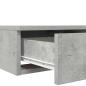 Preview: Bett Schubladen Beton Grau 180x36,5x16,5 cm Holzwerkstoff