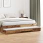 Preview: ARDEBO.de - Bett-Schubladen Alteiche 180x36,5x16,5 cm Holzwerkstoff