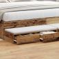 Preview: Bett-Schubladen Alteiche 180x36,5x16,5 cm Holzwerkstoff