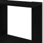 Preview: Eck-Bücherregal 3-Tier Schwarz Eiche 50x50x102 cm Ingenieurholz