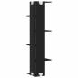 Preview: Wand-Eckregal Schwarz Eiche 36,5x36,5x140 cm Werkstoff