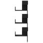 Preview: Wandecke Regal Schwarze Eiche 45x45x147 cm Holzwerkstoff