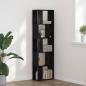 Preview: ARDEBO.de - Bücherregal 5-stöckig Schwarz Eiche 45x23,5x162,5 cm Holzwerkstoff