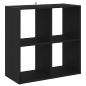 Preview: Bücherregal Schwarz Eiche 68,5x32x68,5 cm Holzwerkstoff