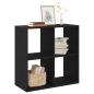 Preview: Bücherregal Schwarz Eiche 68,5x32x68,5 cm Holzwerkstoff