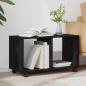 Preview: ARDEBO.de - Beistelltisch mit Rollen Schwarz Eiche 72x33x42,5 cm Spanplatte