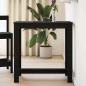 Preview: ARDEBO.de - Bartisch aus schwarzem Eichenholz 102x50x103,5 cm aus Ingenieurholz