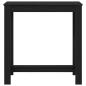 Preview: Bartisch aus schwarzem Eichenholz 102x50x103,5 cm aus Ingenieurholz