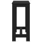 Preview: Bartisch aus schwarzem Eichenholz 102x50x103,5 cm aus Ingenieurholz
