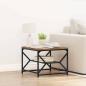 Preview: ARDEBO.de - Couchtisch mit Regal aus altem Holz 51x50x40 cm