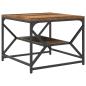 Preview: Couchtisch mit Regal aus altem Holz 51x50x40 cm