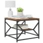 Preview: Couchtisch mit Regal aus altem Holz 51x50x40 cm