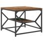 Preview: Couchtisch mit Regal aus altem Holz 51x50x40 cm