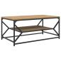 Preview: Couchtisch mit Regal aus Artisan-Eiche, 90x50x40 cm, Holzwerkstoff