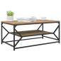 Preview: Couchtisch mit Regal aus Artisan-Eiche, 90x50x40 cm, Holzwerkstoff