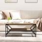 Preview: Couchtisch mit Regal aus Artisan-Eiche, 90x50x40 cm, Holzwerkstoff