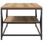 Preview: Couchtisch mit Regal aus Artisan-Eiche, 90x50x40 cm, Holzwerkstoff