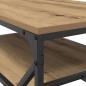Preview: Couchtisch mit Regal aus Artisan-Eiche, 90x50x40 cm, Holzwerkstoff