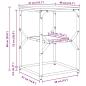 Preview: Beistelltisch Sonoma Eiche 41x40x60 cm aus Holzwerkstoff