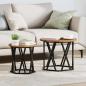 Preview: ARDEBO.de - Nesting Beistelltische 2er Set aus Altholz